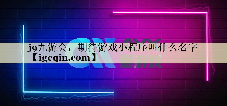 j9九游会，期待游戏小程序叫什么名字